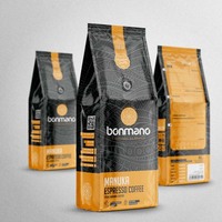 Sacs à café personnalisés avec impression, 12 oz, 340 g, sacs à café vides refermables, fond plat avec valve