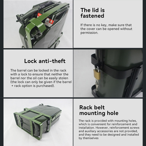 Petit mini réservoir d'<span class=keywords><strong>essence</strong></span> portable en métal, <span class=keywords><strong>5</strong></span> <span class=keywords><strong>litres</strong></span>, 10 <span class=keywords><strong>litres</strong></span>, 20 <span class=keywords><strong>litres</strong></span>, avec bec flexible - Product Image 5