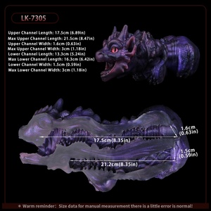 Masturbador Masculino de Silicona Suave con Forma de Dragón Alienígena GEEBA, Texturizado, Portátil, de Bolsillo, con Doble Orificio - Product Image 4