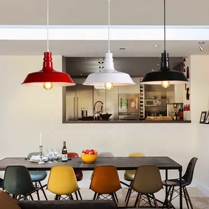Nordic Single Head E27 <strong>Fitting</strong> Industrial Hanging Pendant <strong>Light</strong> Colorful Restaurant <strong>Kitchen</strong> Island Cafe Bar Hanging <strong>Lights</strong> - Product Image 4