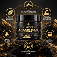Résine de Shilajit à haute puissance pour l'endurance et le renforcement musculaire, 60% d'acide fulvique, oligo-éléments, 30G 50G, résine de Shilajit himalayenne pure