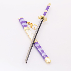 22cm日本アニメルフィサンジゾロナイフソードメタルキーホルダー - Product Image 1