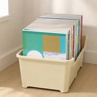 Organizador de Escritorio Ajustable en Ancho para Estantes de Estudio, Contenedor Expandible para Libros con Ruedas, Archivador de Oficina
