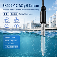 Capteur de pH industriel avec construction en verre+PC+ABS 0-80 ℃   Gamme de pression de 0,8 MPa pour la surveillance de l'eau de mer