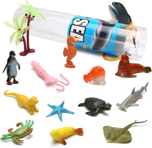 Jouets en plastique personnalisables sur carte blister, en tube PVC, en pot ou en bouteille, sur le thème de l'espace, des fruits et des fleurs, mini-dinosaures et animaux, pour cadeaux - Product Image 1