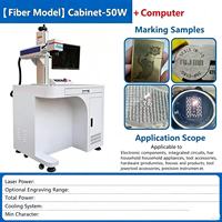 Nouvelle machine de marquage laser à fibre Raycus de bureau, tête Galvo, refroidissement par air, gravure sur métal/acier/aluminium, 20-50W, EZCAD, DXF/PLT/AI