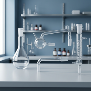 SAMCO <b>LAB</b> Borosilicate Glass Distillation Head Adapter Condenser Coil Burner Neck Chemical <b>Lab</b> <b>Supplies</b> OEM Custom 500ml Ammonia - Product Image 3