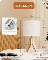 Table de chevet en tissu vintage de luxe avec lampe de table LED écologique et flexible pour la chambre à manger ou la décoration d'hôtel