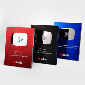 Médaille en aluminium haut de gamme pour influenceur YouTube, certificat de reconnaissance pour fans, plaque d'autorisation de franchise, design personnalisable - Product Image 4