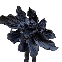 Fleurs géantes artificielles modernes en papier crépon, faites à la main, haut de gamme, pour la décoration de la maison, les mariages, la fête des mères, les magasins et les accessoires de photographie