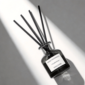 Difusor de Aroma de Vidrio Redondo Personalizable de Lujo, Botella Vacía de 150 ml con Diseño Minimalista y Caja de Regalo para <span class=keywords><strong>Ambientador</strong></span> del Hogar - Product Image 1