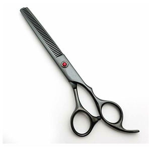 Tijeras de Peluquería Profesional para Mascotas, Tamaño 8.5, Color Negro Mate, Tijeras Curvas para Peluquería Canina con Puntas Redondeadas - Product Image 5