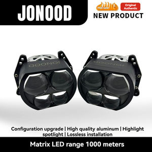 Phares de voiture à LED haute puissance à double lentille, <span class=keywords><strong>miroir</strong></span> carré Dragon Ball, injection directe, haute luminosité, intégration proche-loin - Product Image 2