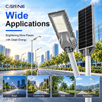 Lampadaires solaires LED intégrés haute puissance Cishine Factory tout-en-un, étanches pour l'extérieur, pour l'éclairage routier et les projets d'ingénierie.