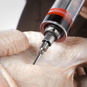 30ml plastik enjektör paslanmaz çelik et şırınga barbekü Marinade enjektör şırınga et iğne - Product Image 3