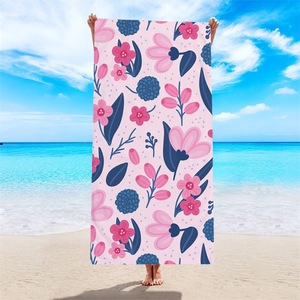 Custom Printed Microfiber Beach Towel, Pineapple Grid Quick Dry Swim Towel for Beach Pool - Product Image 2
