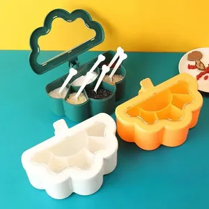 Juego de Recipientes para Condimentos 6 en 1 de Plástico PP de Grado Alimenticio, Ecológicos, para Pimienta, Azúcar, Sal y Especias, Herméticos y a Prueba de Polvo - Product Image 3