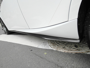 Nouvelles lèvres supplémentaires de jupe latérale en fibre de carbone de style DP pour 2014-2020 pour IS avec paquet F-Sport uniquement à visser - Product Image 3