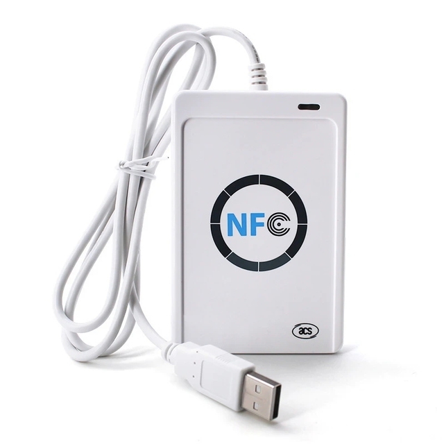 NFC Reader USB ACR122U Contactless Smart IC UID Card Writer RFID Tag Card Key Fob Key Copier