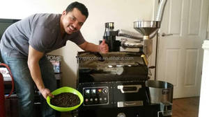 Máquina Tostadora de Granos de Café de 1 kg y 2 lb, Lista de Promociones de Venta Caliente 2021, Filipinas, Equipo de Procesamiento de Café Vork para el Hogar - Product Image 4