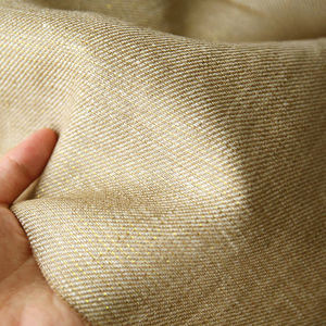 Baru modis tenun 205gsm 85% <span class=keywords><strong>Linen</strong></span> 15% kain benang metalik untuk Jaket setelan mantel gaun - Product Image 4