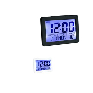 Réveil numérique LCD rétroéclairé assorti 13,5x4 H. 10CM - Product Image 1