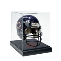 Présentoir en acrylique transparent pour casque de football, boîte d'exposition pour besaces, moto, pièces