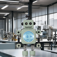 Cadeau Nouveau Robot Horloge Numérique Enfants Cartoon Réveil Garçons et Filles Électronique Réveil Créatif