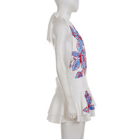GX7357 Vêtements d'été tendance, Robe mini imprimée sexy style streetwear à col licou, Robes de soirée élégantes dos nu