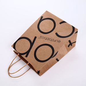Bolsas de Papel Kraft Marrón de Alta Calidad con Asas - Tamaños Personalizados e Impresión de Logotipo para Restaurantes, Tiendas de Ropa, Cafeterías - Product Image 3