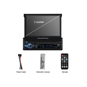 Reproductor MP5 Retráctil de 7 Pulgadas para Automóvil con Ranura para Tarjeta, Llamadas Bluetooth, Prioridad de Reversa, Radio MP3 y FM - Product Image 6