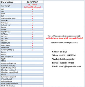 OHSP350C Prezzo Basso Spettrale Irraggiamento Spettrometro CCT CRI Lux Meter - Product Image 6