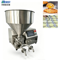 Inyector Automático de Crema, Mermelada y Relleno para Pasteles y Pan, de Acero Inoxidable de Grado Alimenticio, 500w, 220v, de Sobremesa, para Panadería, 10l, 20l