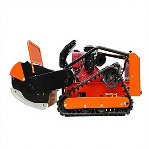 Tondeuse à gazon industrielle sans fil sur chenilles, débroussailleuse robuste pour le défrichement des pentes, des jardins et des terres agricoles - Product Image 4