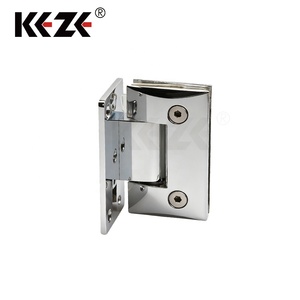 <strong>KEZE</strong> H106L CE Certified Modern Adjustable Golden Stainless Steel 5mm Thick 90 Degree Wall-Mounted Glass Pivot Shower Door Hinge - Product Image 2