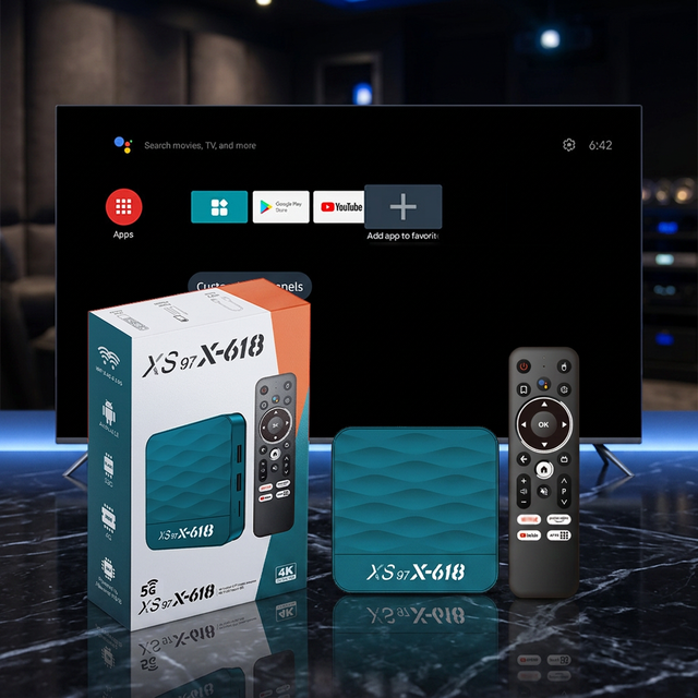 H618 Quad Core Chip XS97 X-618 Media Player Android 12.0 4GB+32GB Dual Band 2.4G 5G WiFi HDR 4K Decoding Set Top Box Wholesale