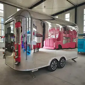 Ce chứng nhận tùy chỉnh di động Airstream thực phẩm Trailer Burg thức ăn nhanh xe tải để bán