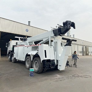 Camion de dépannage rotatif HOWO 50 tonnes 8x4 360, directement de l'usine °   Véhicule de récupération robuste pour le sauvetage sur autoroute et industriel - Product Image 6