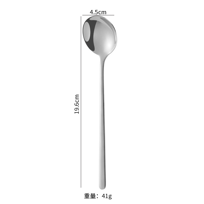 Cuchara redonda 304 - plata