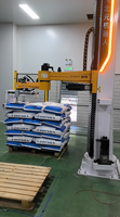 Robot de palettisation industriel de type colonne, machine de palettisation automatique pour sacs tissés avec pince à fourches pour ligne d'empilage de sacs