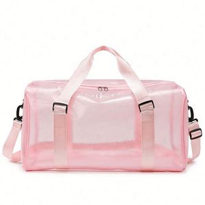 Bolsa de Gimnasio de PVC de Alta Calidad, Varios Colores, Transparente, Gran Capacidad, Impermeable, para Deportes, Viajes, Equipaje, Bolso de Mano - Product Image 1