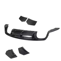 Diffuseur arrière en fibre de carbone TT TTS TTRS pour Audi TT MK3 TTS TTRS 2015 2016 2017 2018 2019 Diffuseur de pare-chocs arrière de voiture