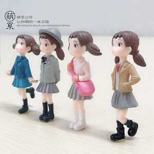 Figurine de poupée de dessin animé en résine, ornement miniature pour filles de 8 à 13 ans - Product Image 2
