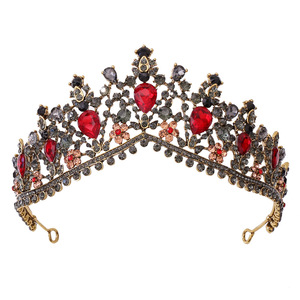 Meistverkaufte Legierung Braut-Haarkrone mit Strass in Silber & Gold für Damen Hochzeits-<span class=keywords><strong>Tiara</strong></span> Stirnband - Product Image 4