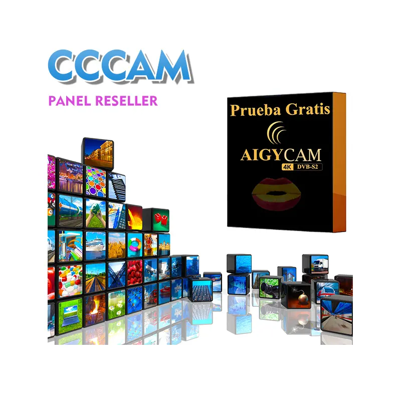 Aigycam HD Box Egygold Cccam 패널 리셀러 크레딧 유럽 포르투갈 폴란드 독일 글로벌 Egygold는 에스파나를 지원하지 않습니다