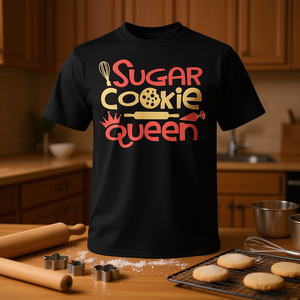 Camiseta Sugar Cookie Queen para amantes de la repostería y chefs de repostería - Product Image 1