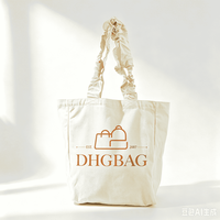 Sac fourre-tout en toile pour femmes avec logo personnalisé, bandoulière froncée et élastique