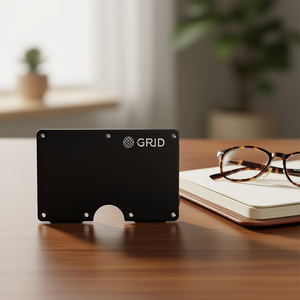 Porte-monnaie Db Money Clip en aluminium, grande taille, design minimaliste, doublure en fibre de carbone, portefeuille pour homme pour ranger l'argent - Product Image 2