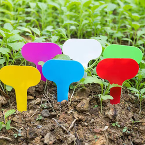 Étiquettes de plantes en PP imperméables de type T, étiquettes de jardin en plastique colorées, marqueurs de pépinière durables pour le jardinage en extérieur et en intérieur - Product Image 2