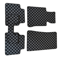 Tapis de sol pour voiture, accessoires pour tapis de sol, tapis de sol classiques antidérapants à motif à carreaux pour BMW E46 00-04